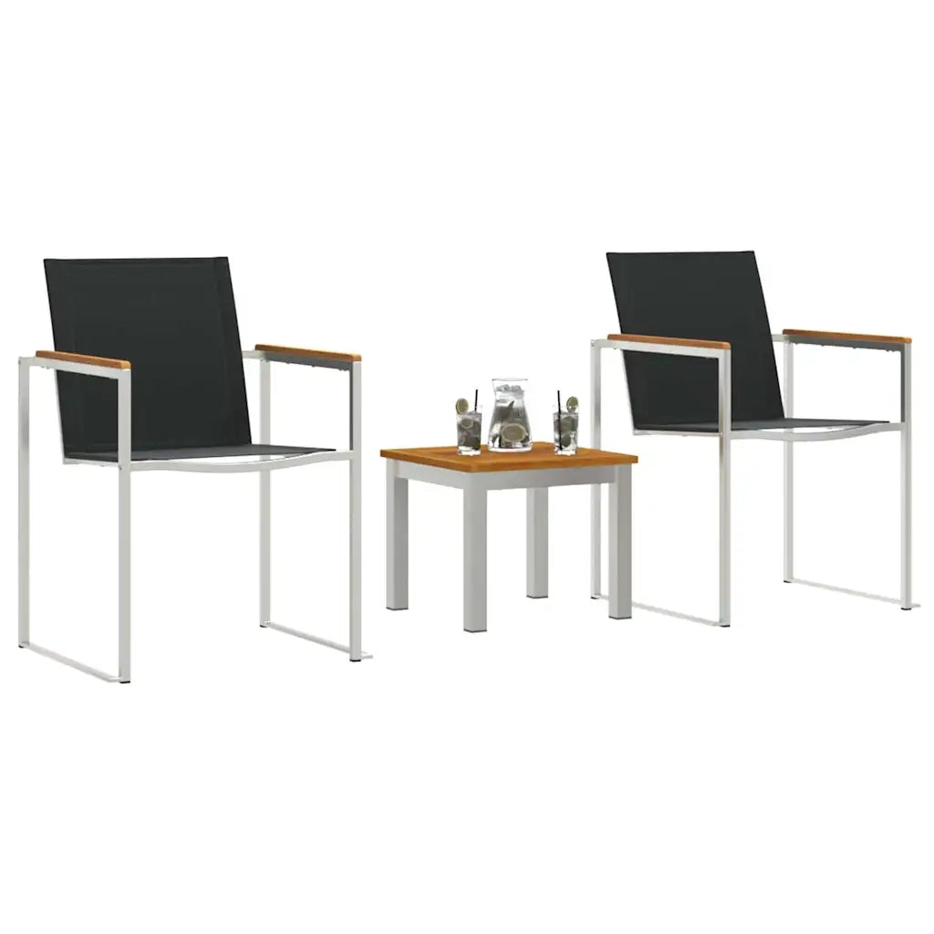 Set da Pranzo per Giardino 3 pcs Legno di Acacia Massello 3334839