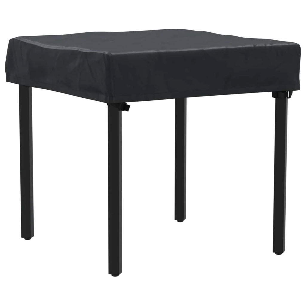 Copertura Tavolo Tinta unita Nero 82 x 82 x 15 cm Tessuto 4106079
