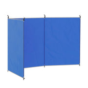 Paravento da giardino e spiaggia con custodia ¨C zephmum ¨C blu 450x150 cm
