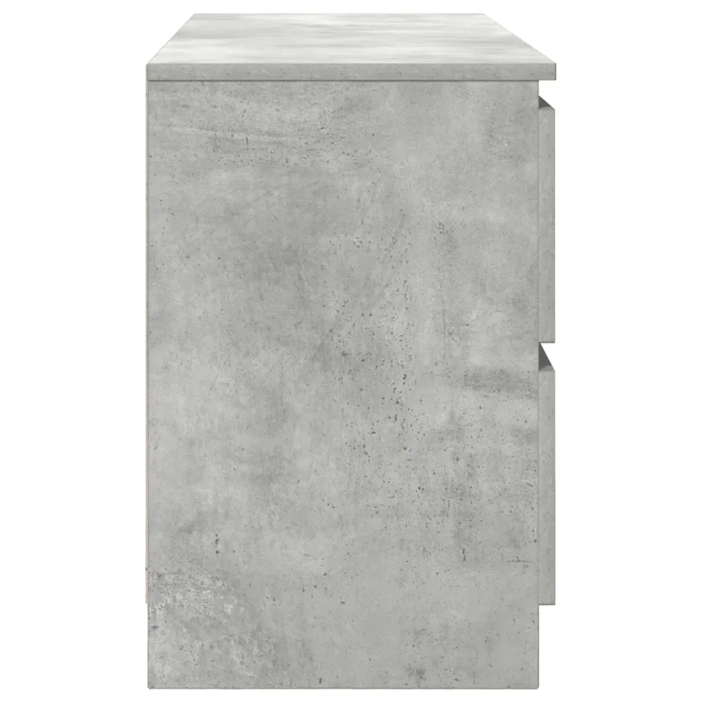 Mobile porta TV moderno con ampio vano contenitore 100 x 35 x 54 cm realizzato in legno composito grigio cemento 02_0051755