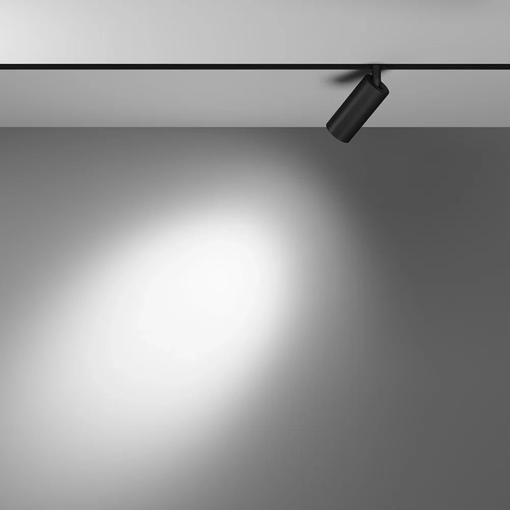 Maytoni lampada da binario moderna Exility Focus LED 1 luce LED integrato nero metallo