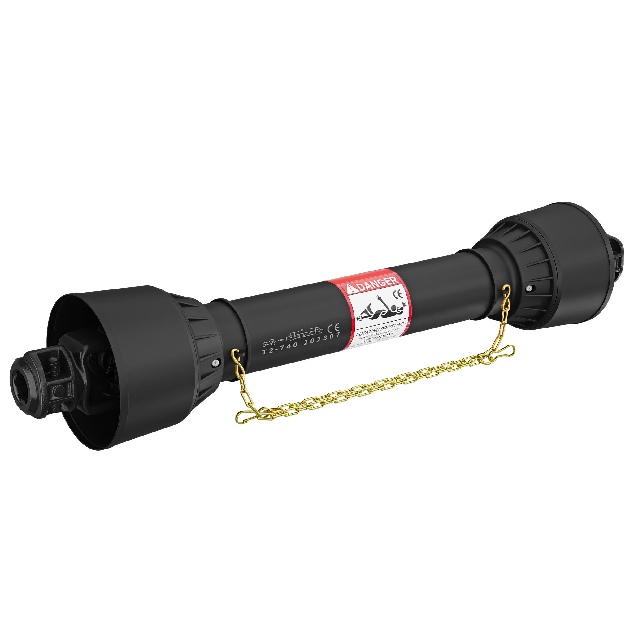 Albero cardanico T2 giunto 740mm 270Nm 540rpm, 23kW (31CV), 2x 1 3/8" 6 denti Cardano agricolo