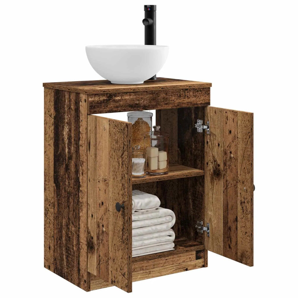 Mobile da bagno con lavabo Legno antico 54 x 35 x 83 cm 890120
