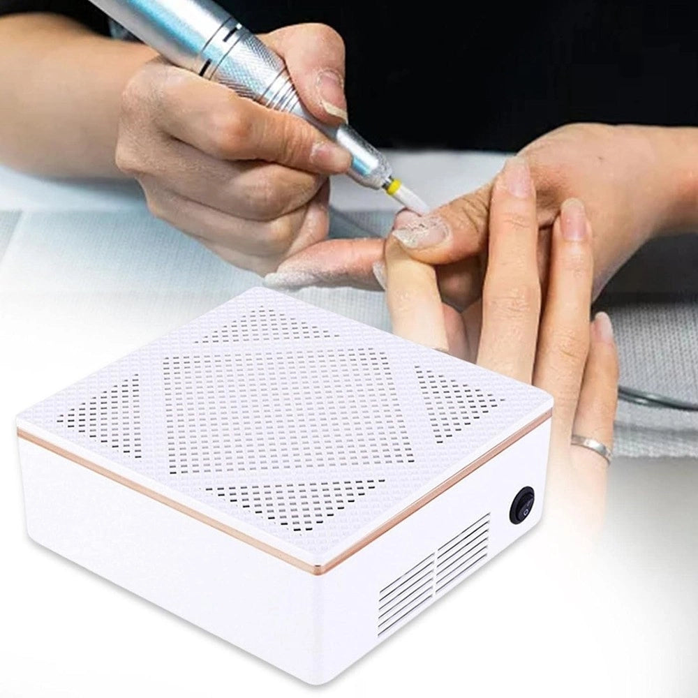 Trade Shop - Aspiratore Per Unghie Con Filtro Riutilizzabile Salone Per Manicure Aspirapolvere -
