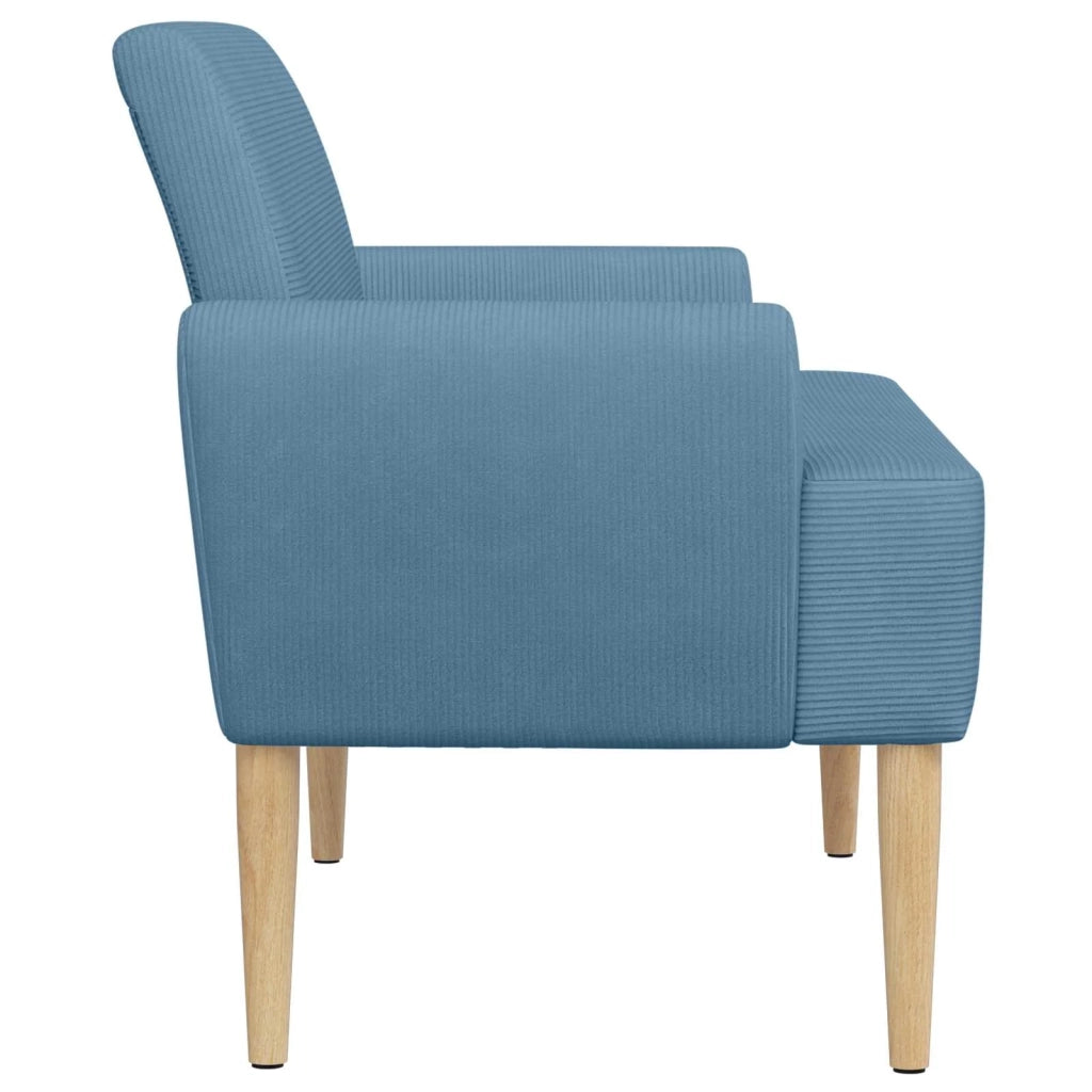 Loveseat con bottoni imbottiti Blu 116 x 67 x 81 cm 42041791