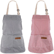 Asciugamano per bambino 2 pezzi - Adattabile - Polyester/Lino - Adatto per 2-6 anni - Rosso/Blu - Con 2 tasche - Asciugamano da cucina