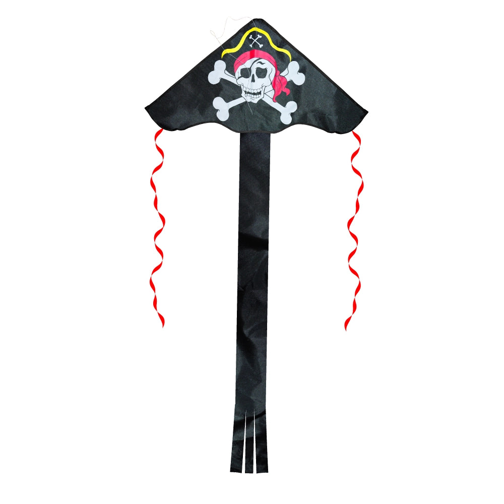Aquilone Twister Pirata 195x85 cm per Bambini e Adulti Nero