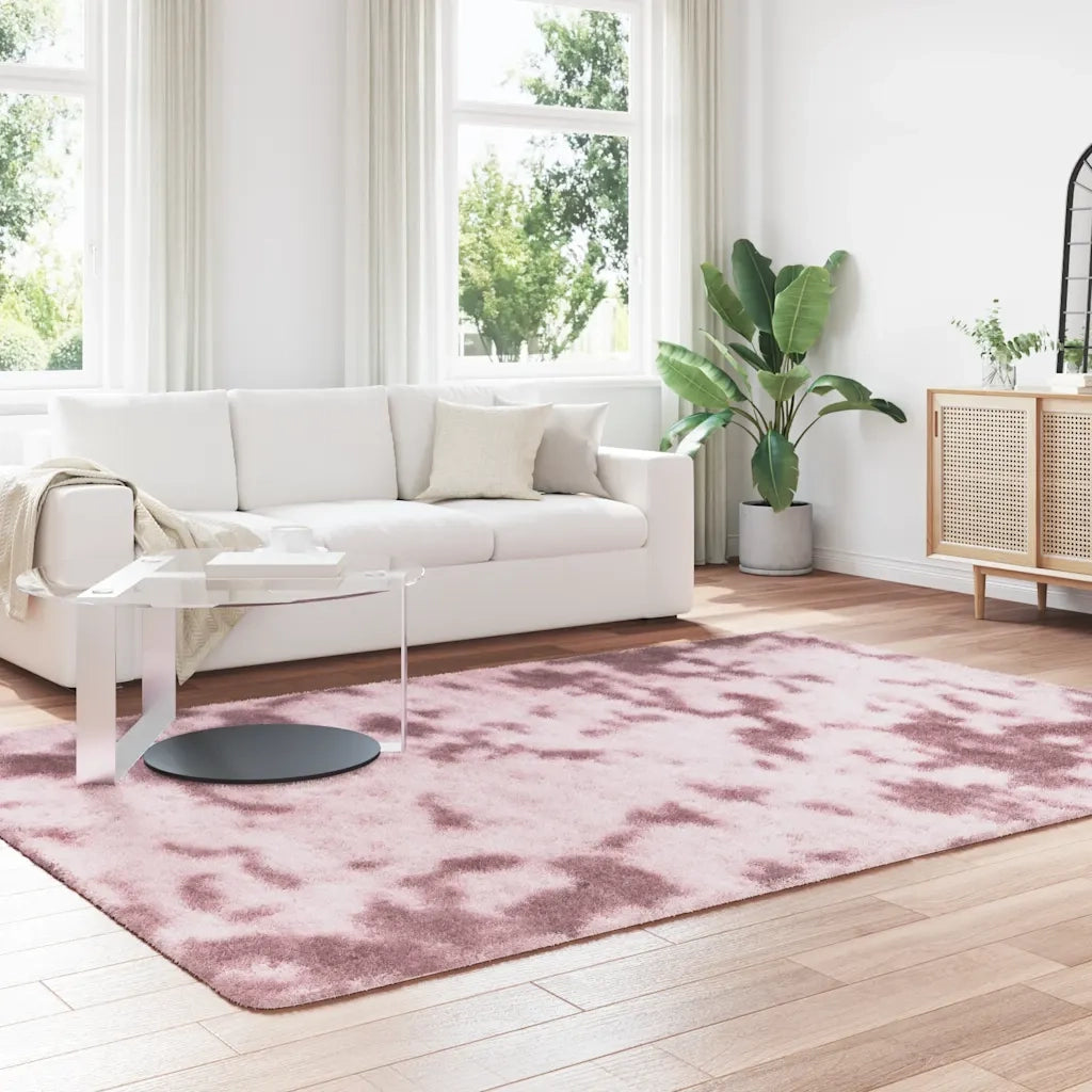 Tappeto Shaggy a Pelo Lungo NAVARRA Rosa Antico 200x290cm
