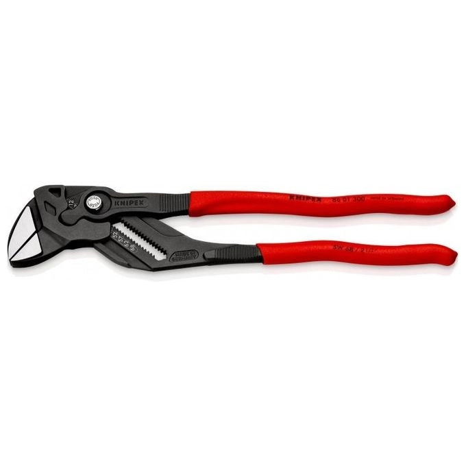 Knipex 86 01 300 Pinza Chiave Regolabile 300 mm mordenti lisci 24 posizioni acciaio cromo vanadio colore Rosso