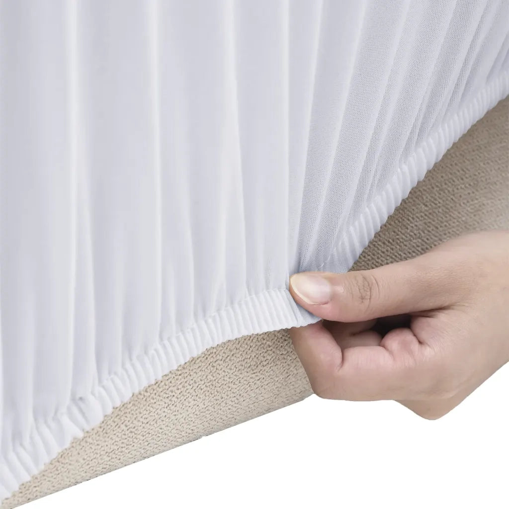 Fodera Elasticizzata per Divano in Jersey di Poliestere Bianco CFW8794007
