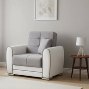Poltroncina Attiluccio, Poltrona Braccioli, 97x84x91h cm Bianco