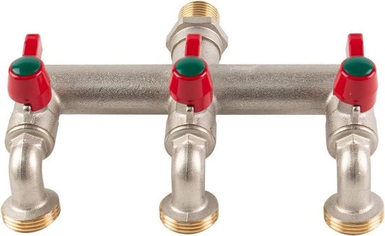 Doppia maniglie da parete per giardino - 3/4 pollici kogelkranen splitter resistente al gelo - 3 uscite per balcone