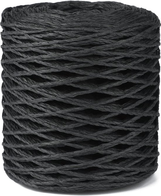 Tessuto di Raffia in Pelle di Carta - Fili di Lint di Carta - 200m Imballo di Regalo Corda per Artigianato DIY - Uncinetti - Imballo di Regalo e Decorazioni