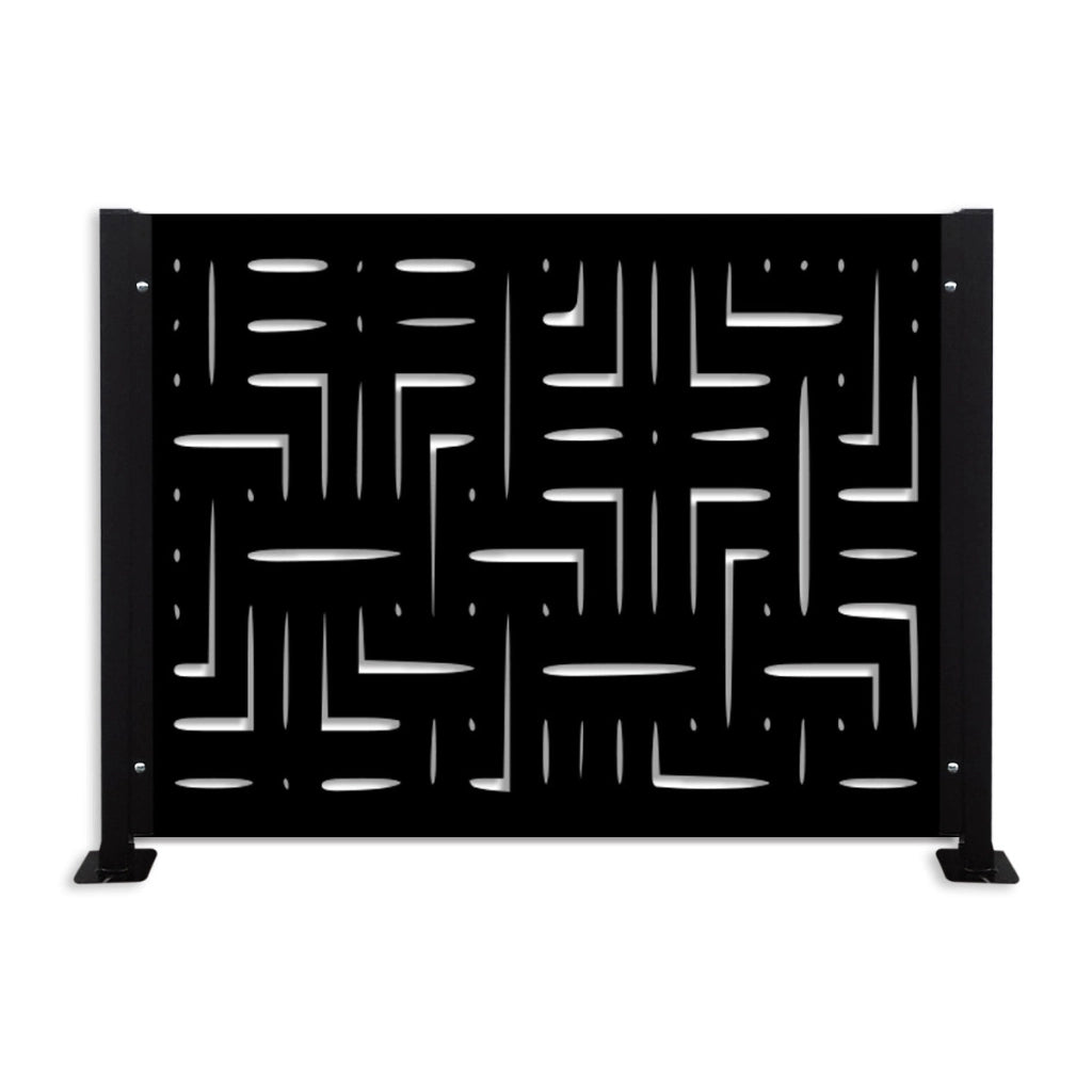 Ringhiera DEKOPLAST rettangolare mod. INSIDEOUT-H Colore: nero