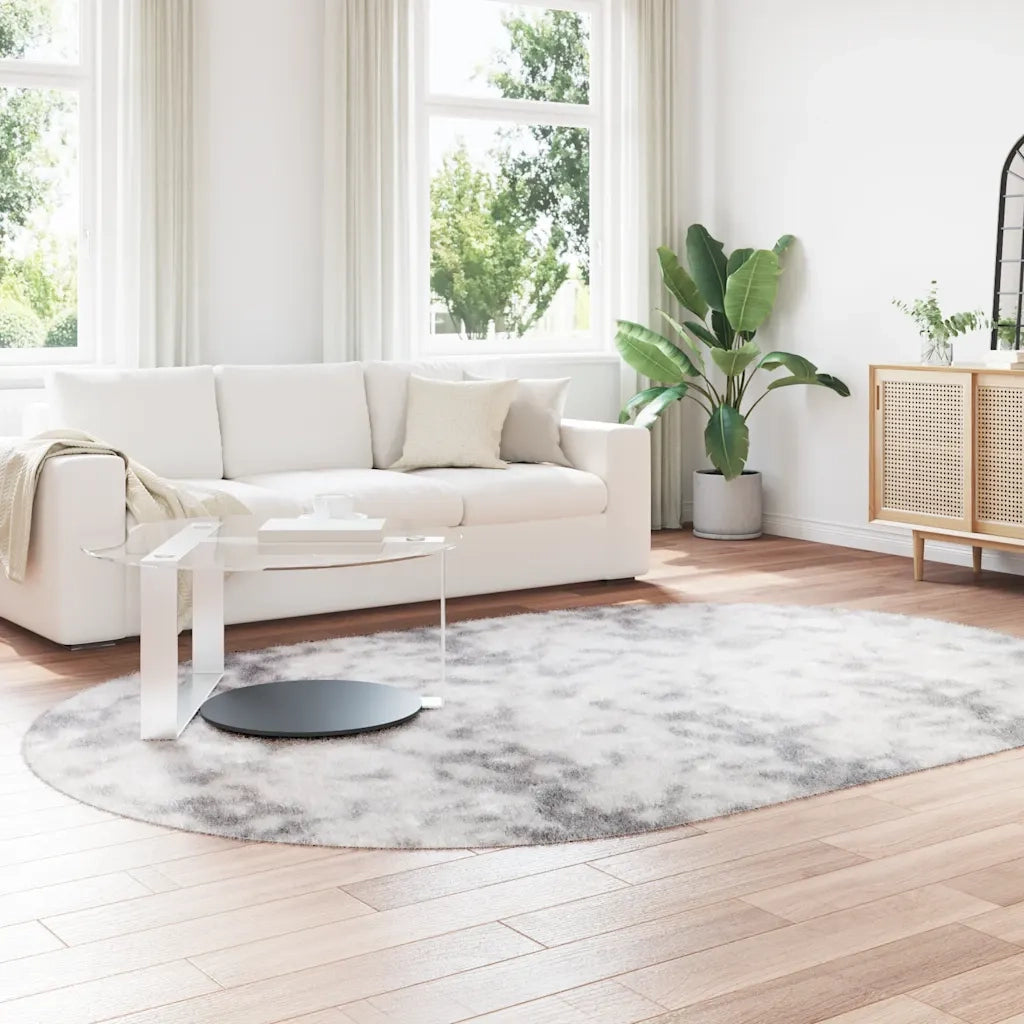 vidaXL Tappeto Shaggy a Pelo Lungo NAVARRA Grigio Argento 300x200 cm