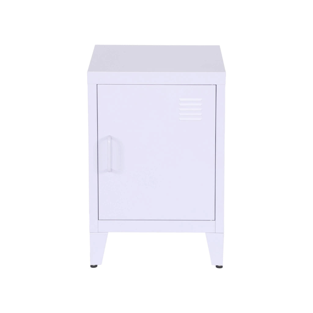 Comodino industriale, 1 anta, lilas