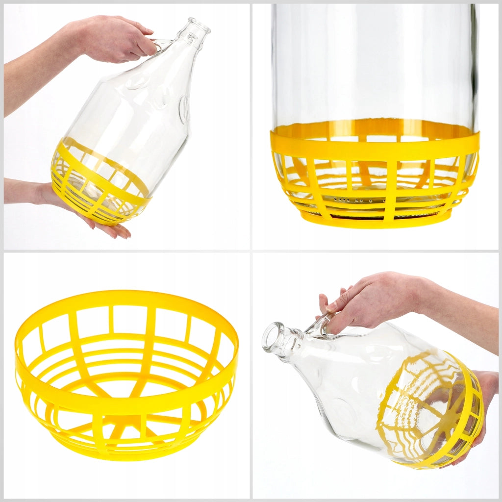 Bottiglia da vino KADAX 5L Palloncino Signora in un Cestino Bottiglia da vino + Tappo 2 pezzi