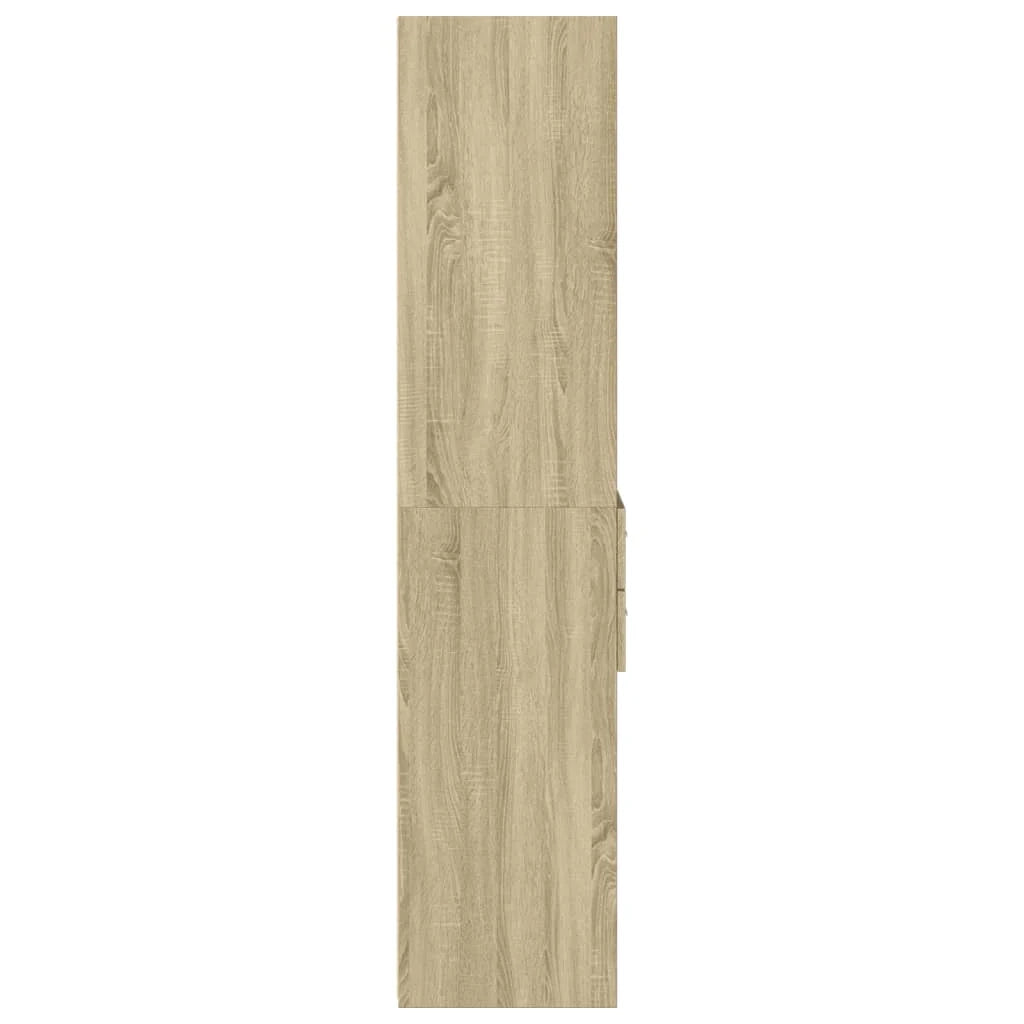 Buffet credenza cassettiera armadio mobile contenitore organizer cucina soggiorno salotto rovere Sonoma alto 50 x 42,5 x 185 cm legno ingegnerizzato marrone 02_0034072