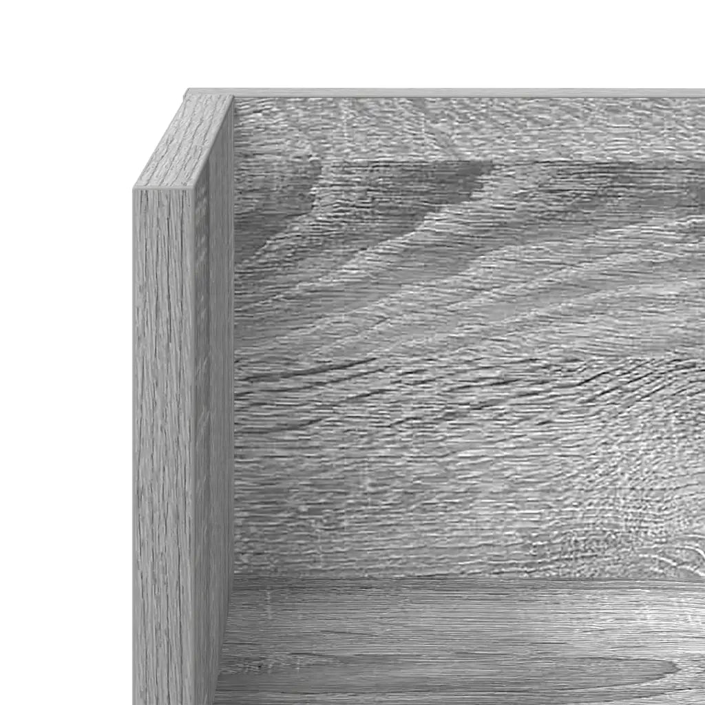 Mensole Parete 2pz Grigio Sonoma 100x16,5x16,5 cm in Truciolato