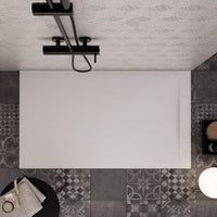 Piatto Doccia in Pietra 90x140 cm Bonussi Ardesia Calcutta Bianco