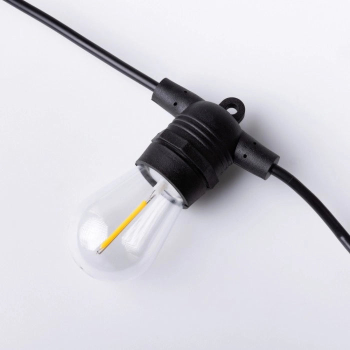 Girlanda solare LED 10m 10xG45 E27 2700K telecomando