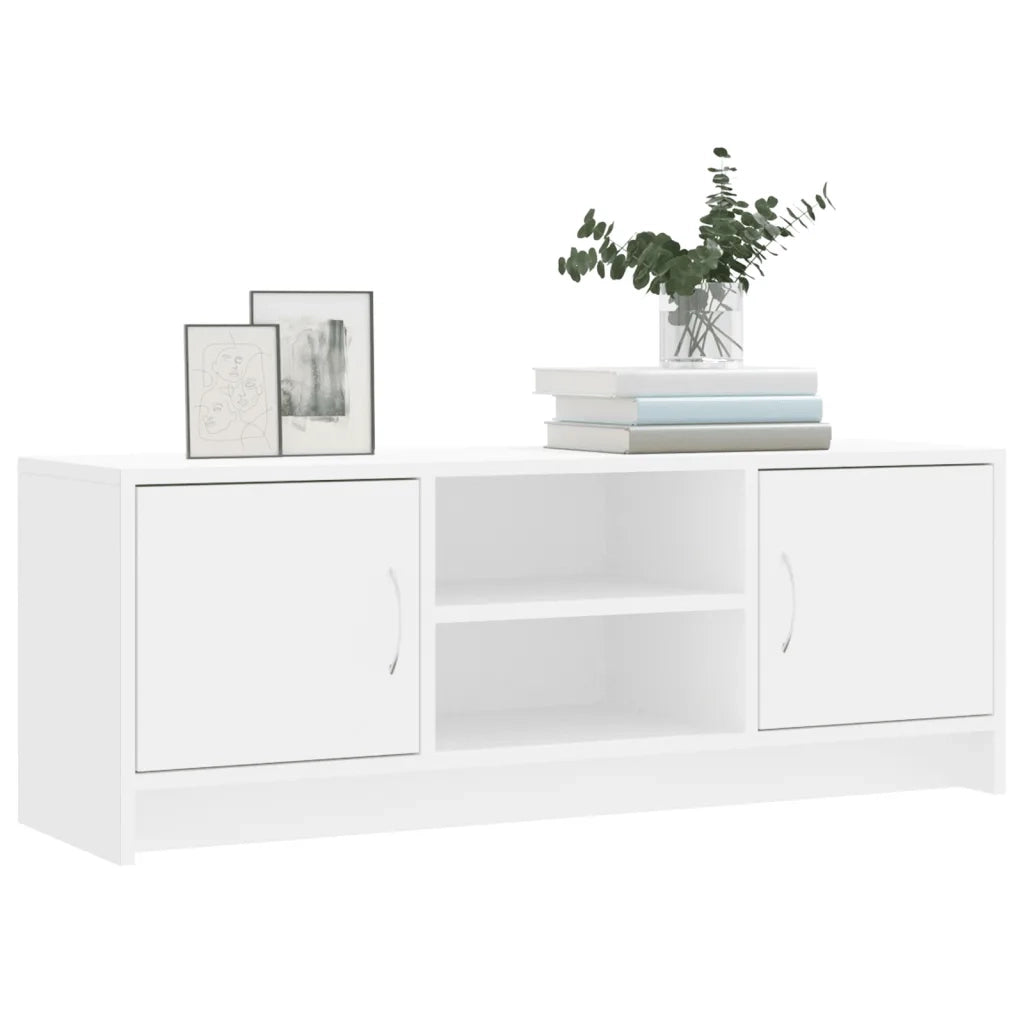 Mobile Porta TV Bianco 102x30x37,5 cm in Legno Multistrato 823253
