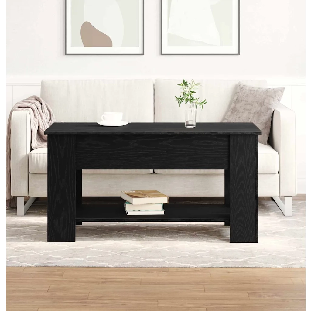 Tavolino da salotto Rovere Nero 101 x 49 x 52 cm 862764