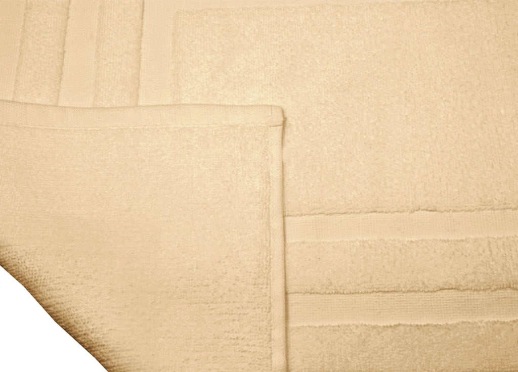 Tappeto Casa Bagno Morbido 50x65cm Tinta Unita 100% Cotone Modello Sophie - Tappeto - Caffelatte