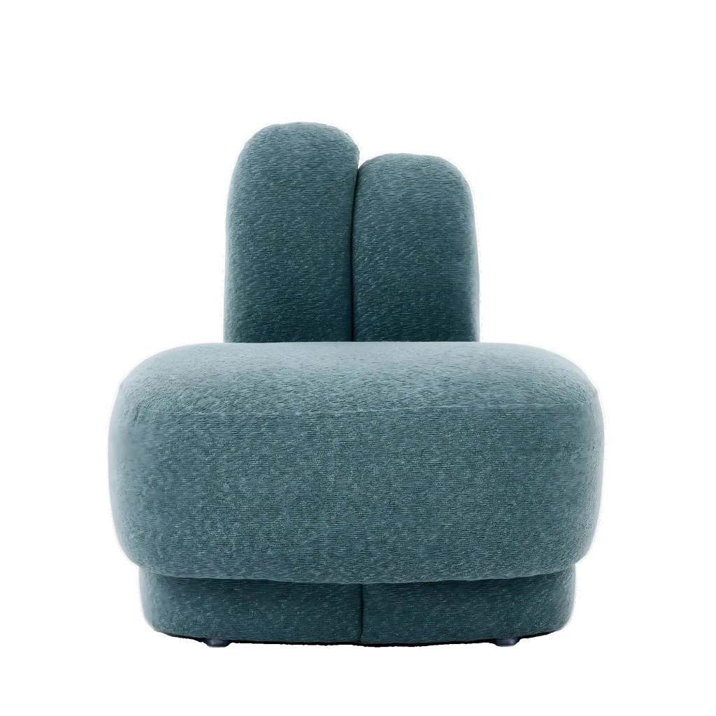 Pouf Orecchie Coniglio Imbottito ¨C MINIMAL ¨C Tessuto, Fisso, Senza Vano Contenitore