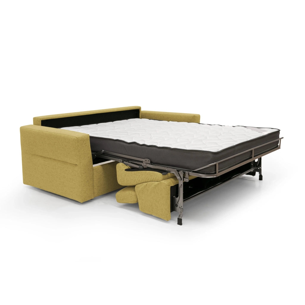 Avalon Divano letto con materasso H18 200 cm (mat. 140x197 cm) grigio chiaro