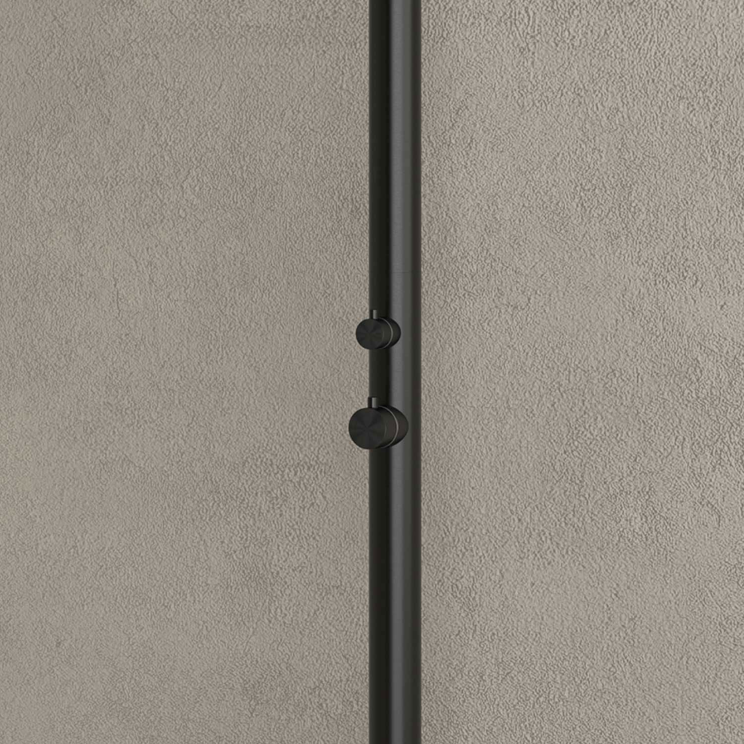 Doccia da Giardino in Acciaio Inox con Sistema C-box Sined Olbia Nero