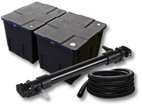 set per laghetti filtro a 2 camere 60000l chiarificatore UVC serie 6 da 72W tubo 5m