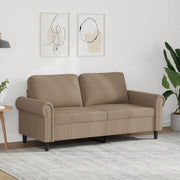 Divano a 2 Posti Cappuccino 140 cm in Similpelle