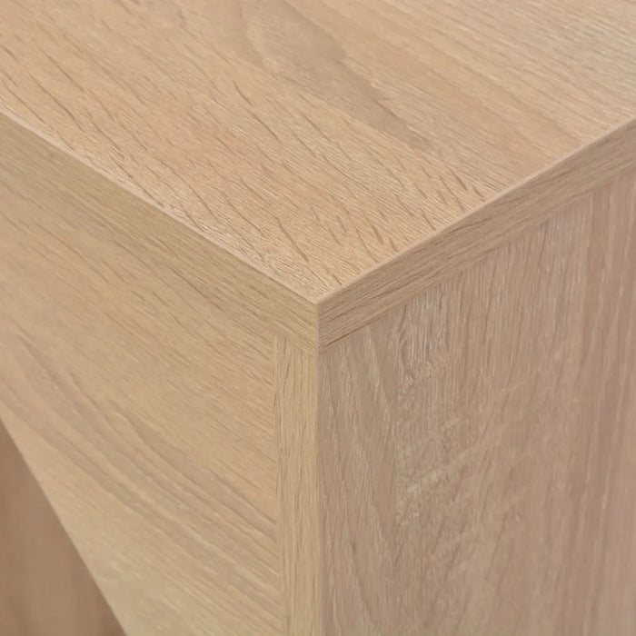 Tavolo da Bar con Scaffale Mobile Rovere 138x39x110 cm 280224