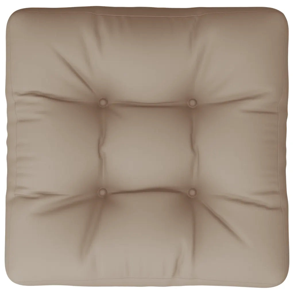 vidaXL Cuscino per Pallet Tortora 58x58x10 cm in Tessuto