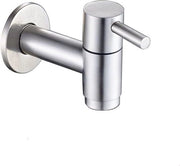 Wastafello per Bagno con Rubinetto per Acqua Fredda, Montaggio a Parete, Filtro per Acqua con Flessibile in G1/2