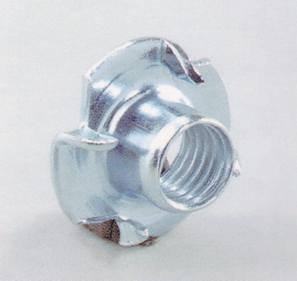 1pz fondello 4 punte acciaio zincato mm 22x12 h filettatura 10ma cod:ferx.5273.stock.s