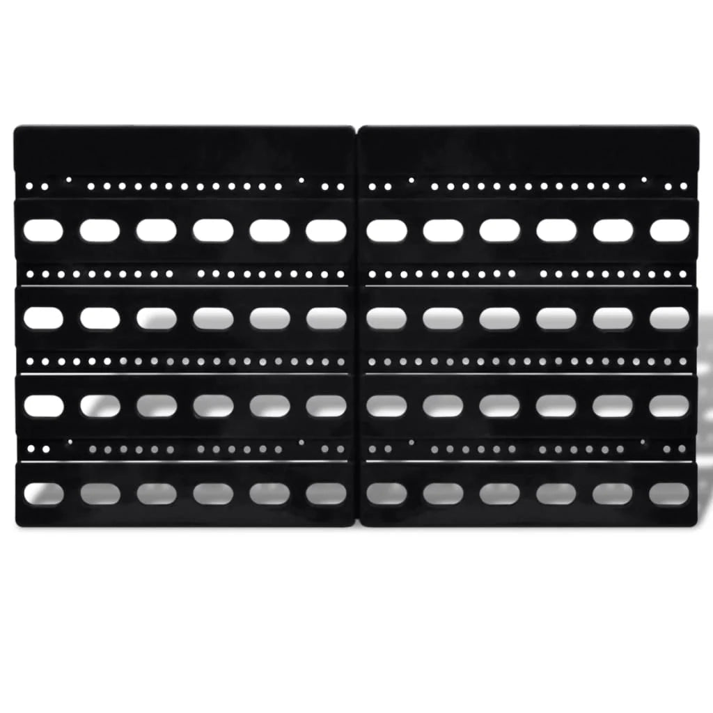 Set cestini portaoggetti da parete Plastica 30pz blu e rosso 02_0003840