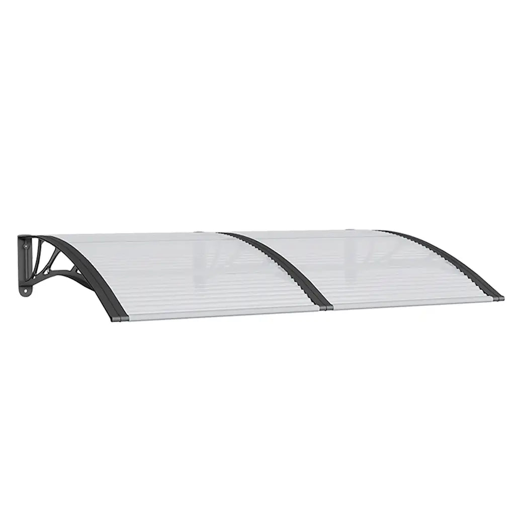 Tettoia per Porta Nera 150x100 cm Policarbonato CFW5136786