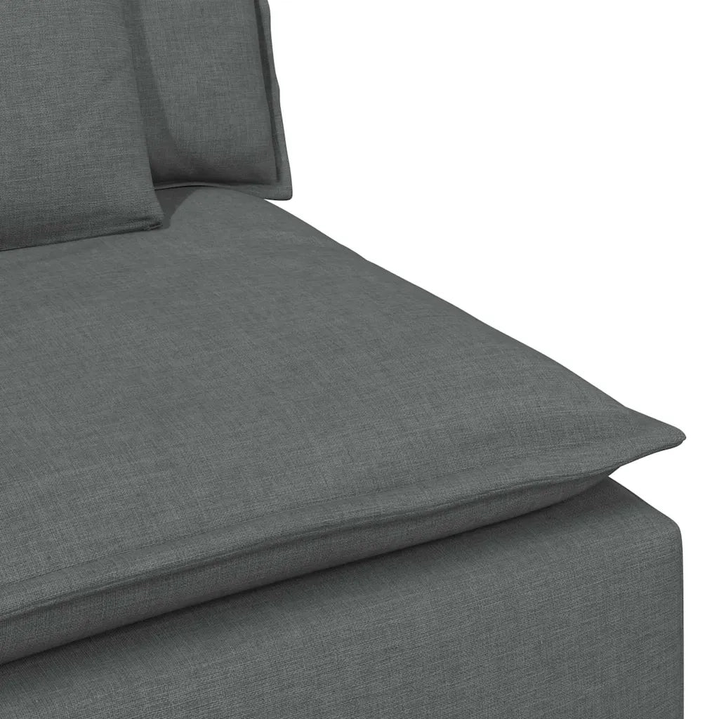 Divano Modulare con Cuscini Grigio Scuro 3321118