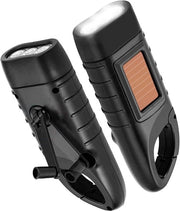 2-Pack Torce Mini Portatili a Energia Solare e Manuale