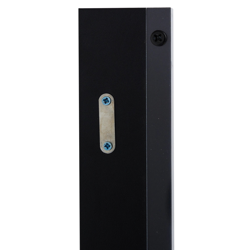Vetrina 40x50x160 cm nera in acrilico con LED e 3 ripiani