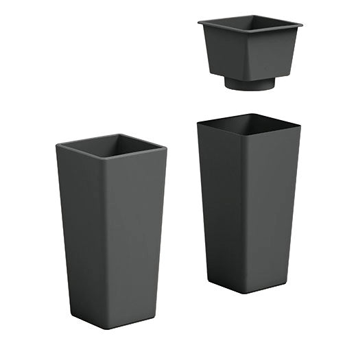 VASO FIORIERA QUADRATO ALTO 85 CM VARI COLORI cache-pot "CLOU" Veca Colore: Antracite