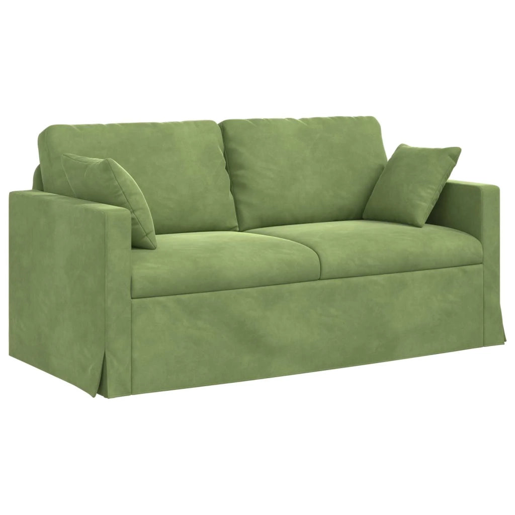 Divano Verde chiaro 158 x 78 x 80 cm Velluto
