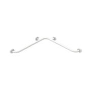 Angolare di sicurezza da cm 70x70 in acciaio rivestito in nylon bianco