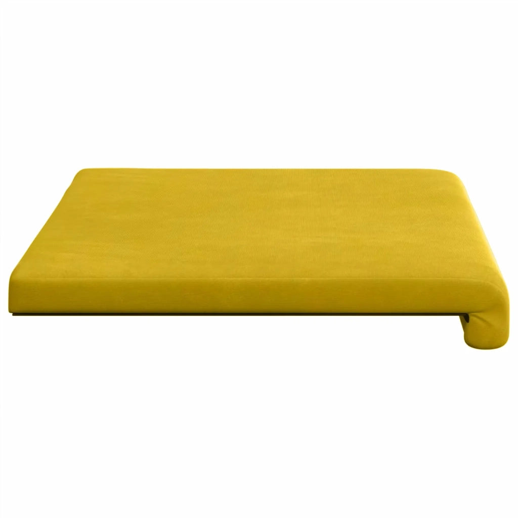 Cuscino per panchina Velluto (V) Giallo Profondità 35 cm 42043182