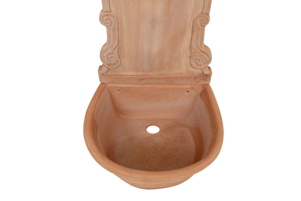 Biscottini Fontana a muro da parete da appendere in Terracotta 100% Made in Italy Lavorata a Mano