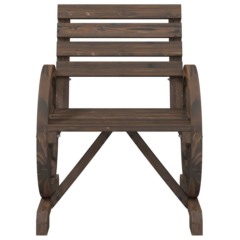 Sedia da patio-Sedie da Giardino 2 pz 58x58x78,5 cm in Legno Massello di Abete 568855
