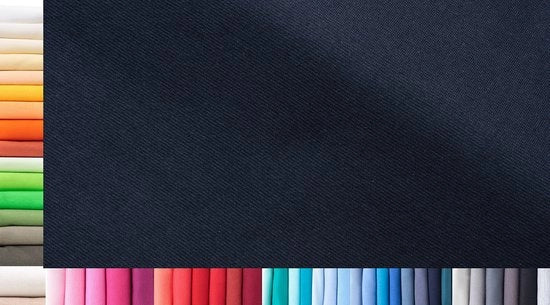 Manchetstof XXL per metro | doppio: 75 cm largo | singolo: 150 cm largo | colore: 44 blu scuro | 0,75 m lungo | 96% cotone, 4% elastan | Base jersey prezzo per metro quadrato: € 11,10
