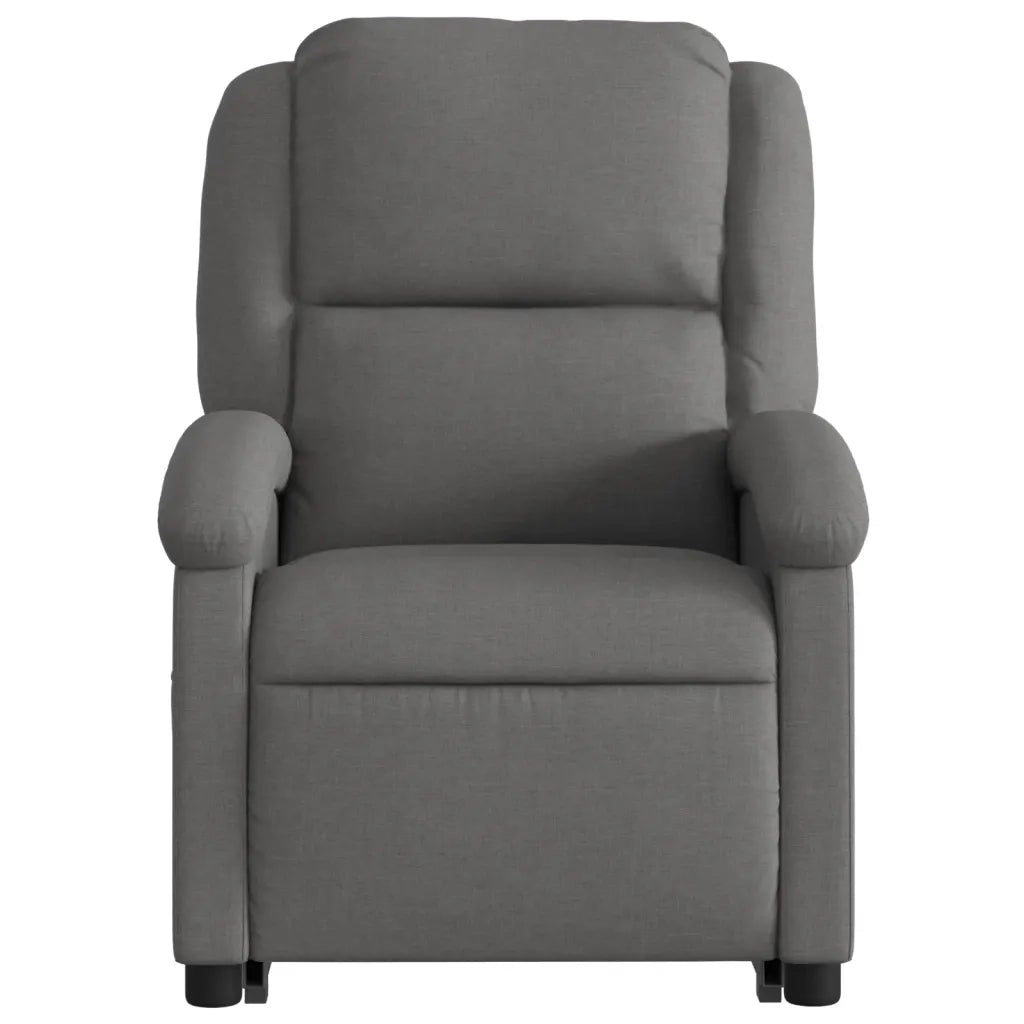 Poltrona Alzapersona Reclinabile Elettrica Grigio Scuro Tessuto 3204189